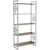Стеллаж Hype Mebel Квадро 80x200 (белый/дуб галифакс олово)