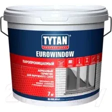 Герметик акриловый Tytan Professional Eurowindow Наружный паропроницаемый (7кг, белый)