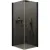 Душевой уголок MaybahGlass MGY-1296-6 (графитовое стекло/черный)