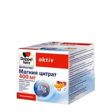 БАД Doppelherz activ Магния цитрат 400мг (40 саше-пакетов)