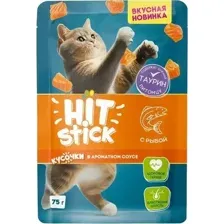 Hitstick для кошек (Рыба в соусе) 75 г х 28 шт