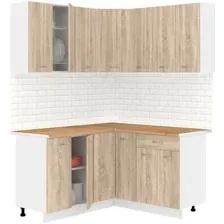 Готовая кухня Кортекс-мебель Корнелия Лира 1.5x1.5 (дуб сонома/дуб бунратти)