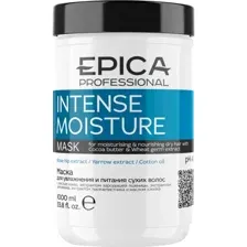 Маска для волос Epica Professional Intense Moisture, для увлажнения и питания сухих волос, 1 л