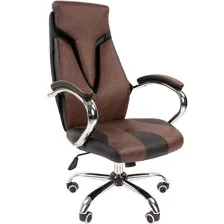 Офисное кресло CHAIRMAN 901 (черный/коричневый)