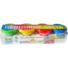 Набор для лепки Genio Kids Тесто-пластилин. Неоновые цвета TA1016V