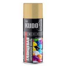 KU-A1001 KUDO Эмаль универсальная акриловая RAL 1001 бежевая высокоглянцевая 520 мл KUDO KU-A1001