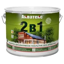 Пропитка защитно-декоративная РОГНЕДА Акватекс 2 в 1 дуб 9 л