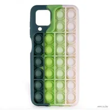 Чехол CASE для Samsung Galaxy A12 (зелено-серый блистер)