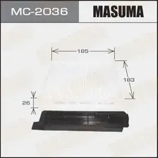 Салонный фильтр MASUMA MC-2036 RENAULT Logan 1.4-1.6 04>/Duster 1.6-2.0 11>/Sandero/Stepway 07>