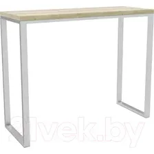 Барный стол Hype Mebel Классик 120x40x110 (белый/древесина белая)