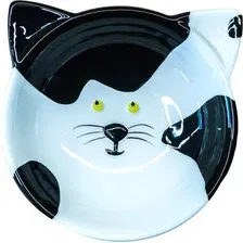 Миска для животных Mr. Kranch Мордочка кошки / MKR007962 (черно-белый)