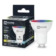 Лампа светодиодная Inhome LED-JCDRC-RGBW-SMART, 11Вт, 230В, GU10, RGB-3000-6500К