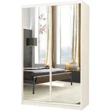 Шкаф-купе Рэйгрупп Bromo BBB 01 РГ-12.01 B 120 BBB 120x220.5 (дуб бордо лайт/белый)