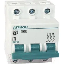 Выключатель автоматический Атрион VA4729-3-25B
