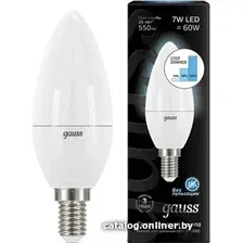 Светодиодная лампочка Gauss E14 7 Вт 4100 К [103101207-S]