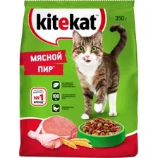 Сухой корм для кошек Kitekat Мясной пир (350г)