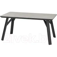 Обеденный стол Halmar Halifax 160x90 (серый/черный)