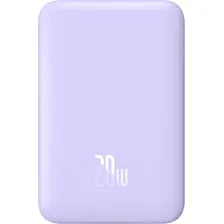 Внешний аккумулятор Baseus Magnetic Mini Air Wireless Fast Charge Power Bank 20W 6000mAh (сиреневый, китайская версия)