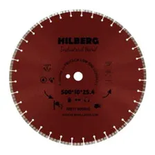 Круг алмазный 500х25,4 мм HILBERG Industrial Hard 
