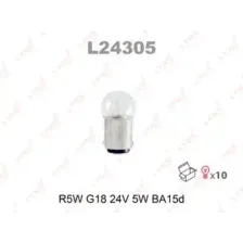 Автолампа BA15d LYNXAUTO L24305 R5W 24