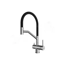 Смеситель для кухонной мойки Paulmark Rubert Ru213175-BS с подключением к фильтру воды (сталь брашированная)