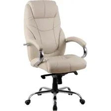Кресло офисное Kingstyle SHL-9-1 Tonpo PU Chrome (кремовый)