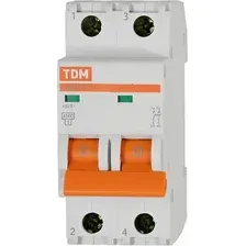Выключатель автоматический TDM ВА47-29 2Р 5А 4.5кА D / SQ0206-0152