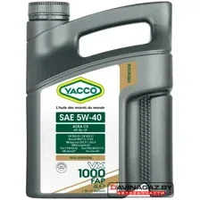 Моторное масло YACCO VX 1000 FAP 5W-40, 4л