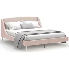 Кровать MONOFIX Лотти 160x200 (микровелюр/бежевый)