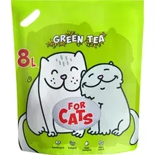 Наполнитель для туалета For Cats Силикагелевый с ароматом зеленого чая / TUZ038 (8л/3.1кг)
