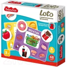 Развивающая игра Baby Toys Лото. В магазин за продуктами / 05029
