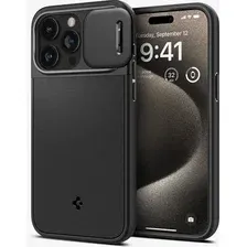 Чехол для телефона Spigen Optik Armor (MagFit) для iPhone 15 Pro Max ACS06599 (черный)