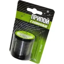 Припой ВЕКТА ПОС-61 с канифолью 1,5 мм катушка 100 г в блистере (191018)