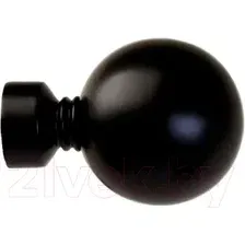 Наконечник для карниза Lm Decor YF059 Шар большой 25мм (черный матовый)