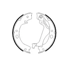 Тормозные колодки барабанные задняя ось BOSCH 0 986 487 713