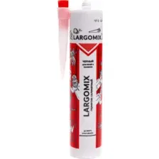 Герметик силикатный Largomix Высокотемпературный для печей и каминов (280мл, черный)