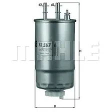 Топливный фильтр Mahle Knecht KL567