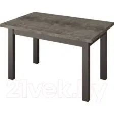 Обеденный стол Senira Кастусь 110-145x70 (бетон/венге)