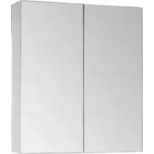 Шкаф с зеркалом для ванной Symbolite Амарант 600 (белый)
