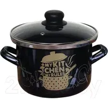 Кастрюля Сантэкс Моя кухня 1-2250112 (черный)