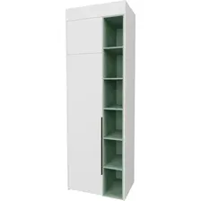 Шкаф распашной Рэйгрупп Рэй S245-B1-EBZ В1 (дуб элисон/белый премиум/зеленый самшит)