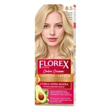 Стойкая крем-краска  для волос "Florex super"  тон 8.5 Белое солнце