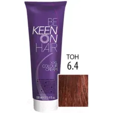 Крем-краска для волос KEEN Colour Cream 6.4 (темно-русый медный)