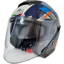 Мотошлем AiM JK526 / 526-016-XS (XS, синий/красный/черный)