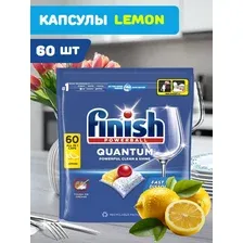 Капсулы для посудомоечной машины Финиш Квантум Лимон 60шт