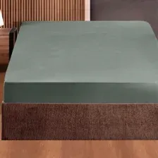 Простыня DO&amp;CO Soft на резинке 160x200x30 12122 (зеленый)
