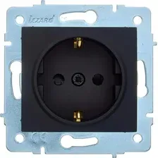 Розетка Lezard Asti 7081-4288-124B (черный бархат)