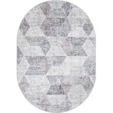 Ковер для жилой комнаты Merinos Zumma F257-OVAL-PINK (1.6x3)