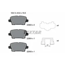 Тормозные колодки дисковые задняя ось TEXTAR 2295301