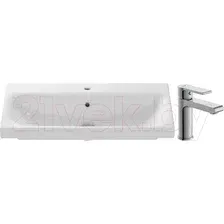 Умывальник со смесителем Cersanit Moduo 80 Slim / P-UM-MOD80SL/1 + 63020